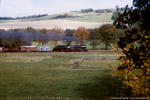 Bild des Monats Oktober 2002. Langenweißbach. Weißbach. Sachsen / 50 3616 bei Weißbach. 11. Oktober 1987. Vor 15 Jahren gehörten die Dampflokomotiven noch zum alltäglichen Bild auf der Strecke zwischen Zwickau und Aue.