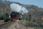 17. Februar 2002. 99 1762. Freital-Coßmannsdorf / 99 1762 mit RB 27826 nach Kipsdorf.