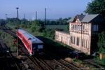 2. Juni 2006. 628 345. Deuben. . Sachsen-Anhalt / RB 26106 nach Weißenfels im Bahnhof Deuben.