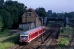 2. Juni 2006. 628 596. Deuben. . Sachsen-Anhalt / RB 26107 von Weißenfals nach Zeitz im Bahnhof Deuben.