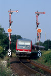 27. Juli 2006. 628 597. Zeitz. . Sachsen-Anhalt / Eine Regionalbahn Zeitz - Weißenfels im Bahnhof Zeitz.
