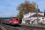Bild des Monats August 2013. Haunetal. Neukirchen. Hessen / 110 404 durchfährt den Bahnhof Haunetal-Neukirchen in Richtung Bebra. 26. Oktober 2006.