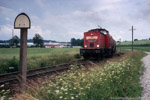 22. Juni 2007. 204 671. Bad Lobenstein. . Thüringen / 204 671 führt gegen 18:30 Uhr einen Güterzug in Richtung Saalfeld, hier zu sehen bei der Einfahrt in den Bahnhof Unterlemnitz.