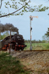 14. Mai 1988. 86 1501. Crottendorf. Walthersdorf. Sachsen / 86 1501 mit P 19645 am Einfahrsignal des Bahnhof Walthersdorf.